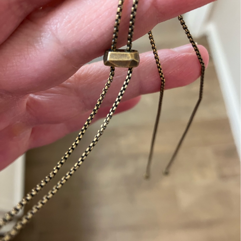 Kendra Scott rose gold bolo chain